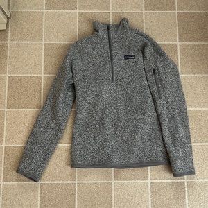 Grey Patagonia quarter zip